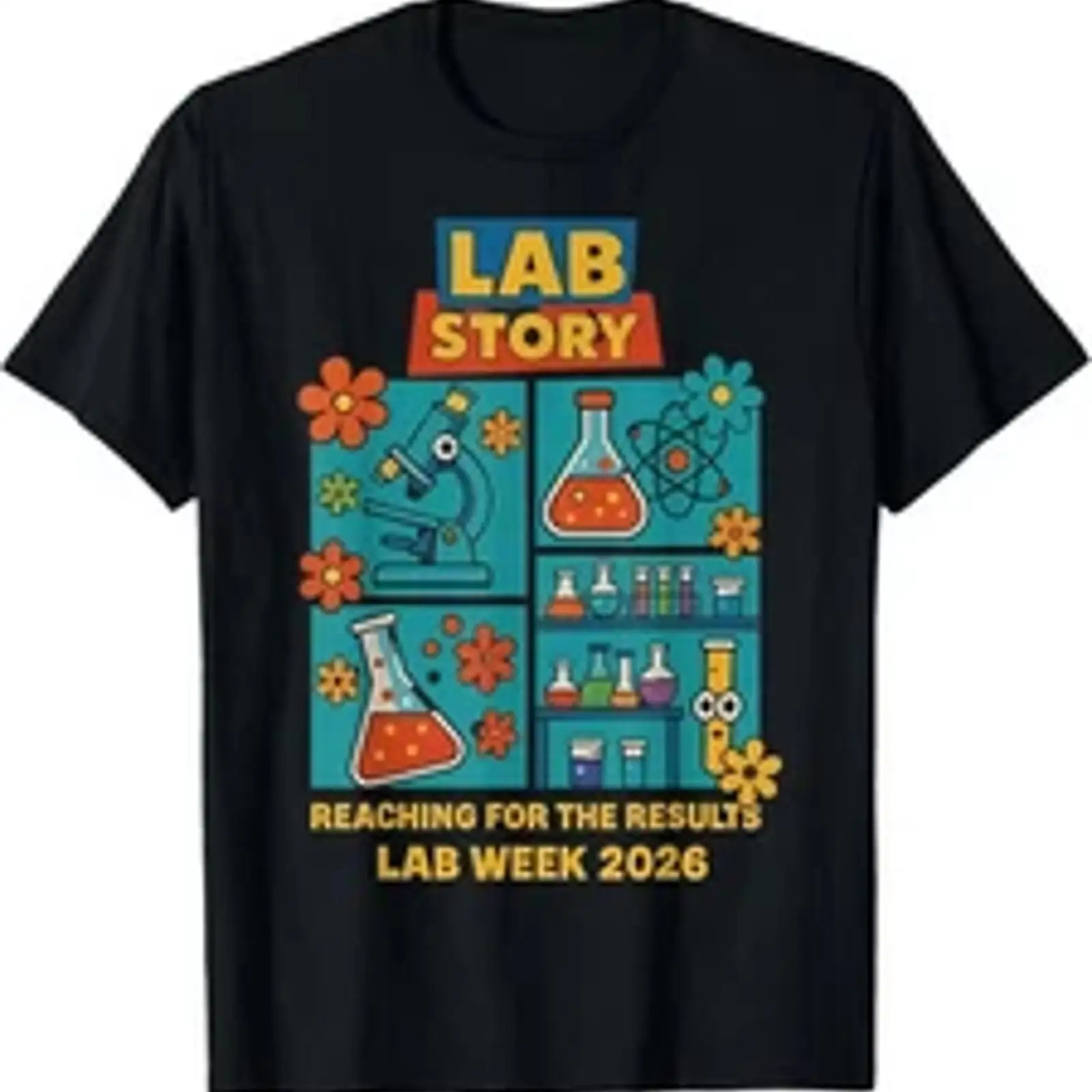 Medical Lab Week - Camiseta Unissex de Algodão 100% Vintage