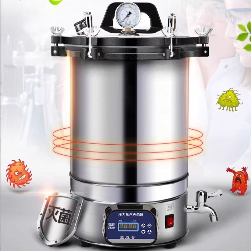 Medical Laboratories - Esterilizador Portátil de Alta Pressão 18/24L,